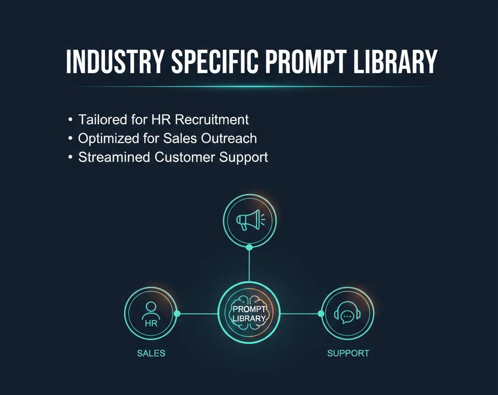 Industry-specific prompt libraries