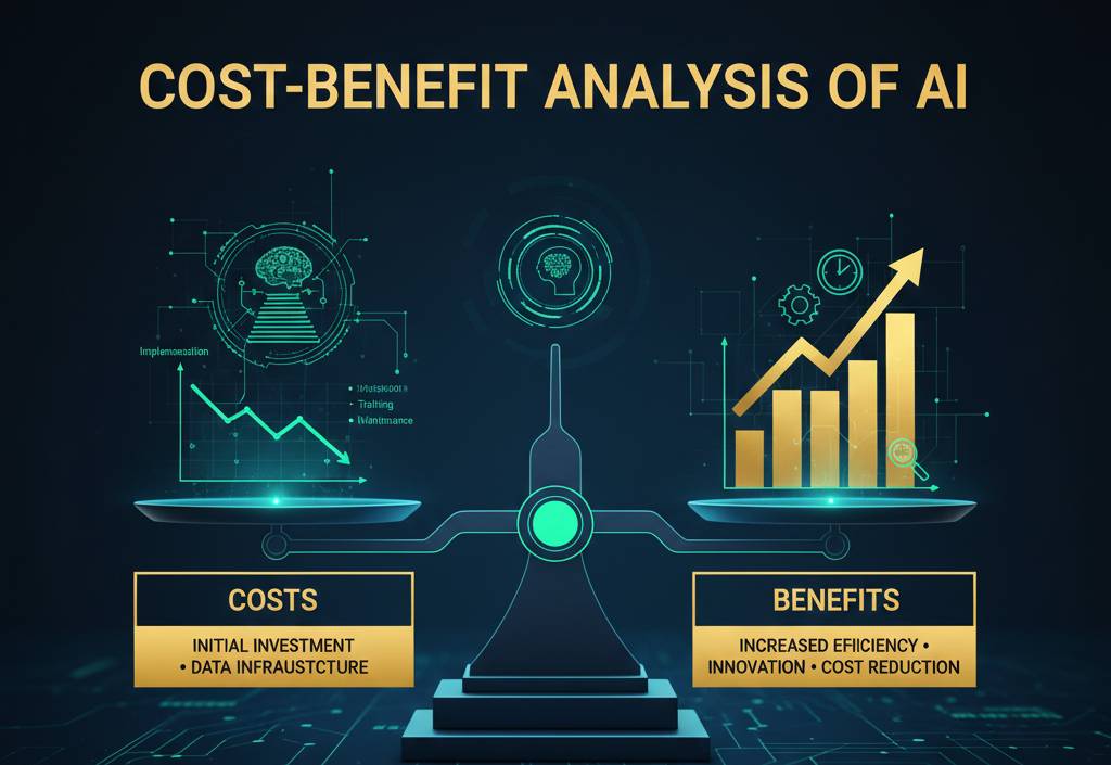 Cost-benefit analysis of AI