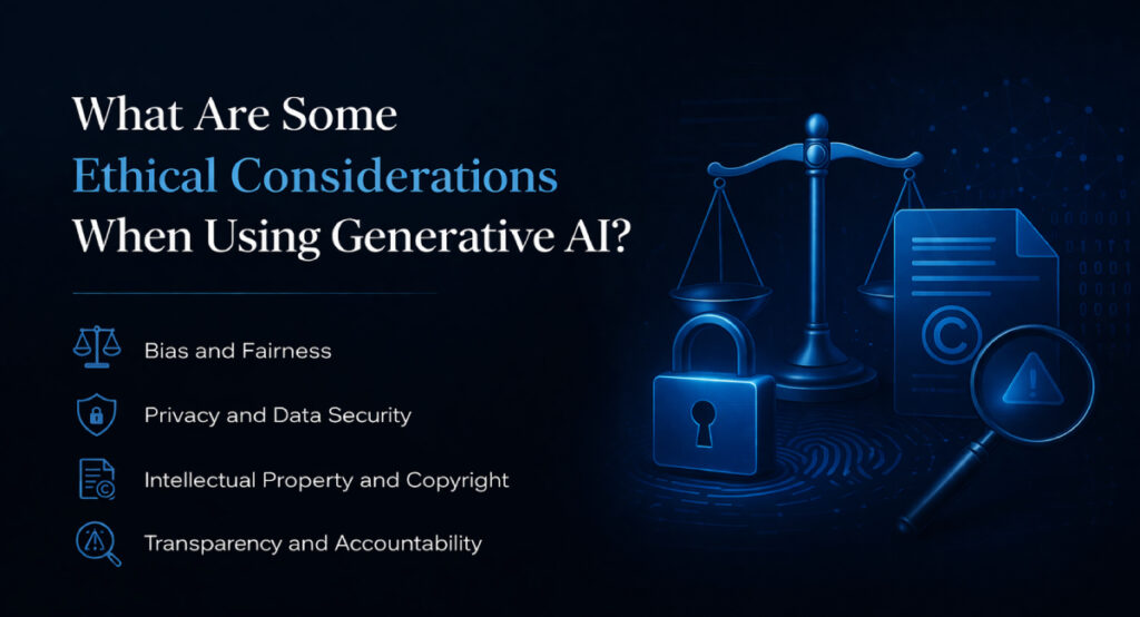 what are ethical considerations when using generative ai
